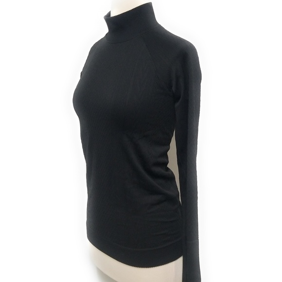 LULULEMON Rest Less Textured Black Mock Neck Top S - Picture 2 of 8